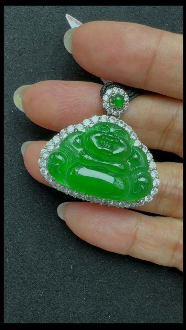 【闪购商品】翡翠颈饰银S925镶嵌佛公