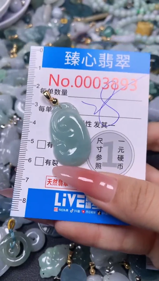 【闪购商品】翡翠颈饰未镶嵌含绳0003893