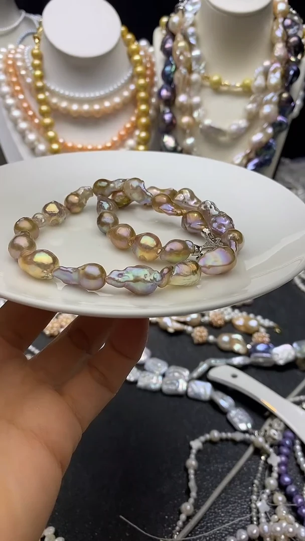 颈饰未镶嵌淡水珍珠多人