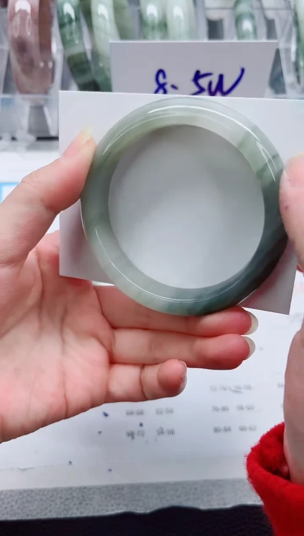 【闪购商品】石英质玉手镯未镶嵌A407-56.3