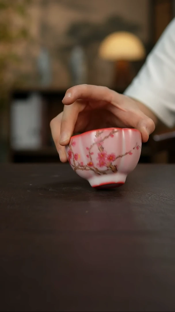 杯景德镇陶瓷杯碗柴烧多人