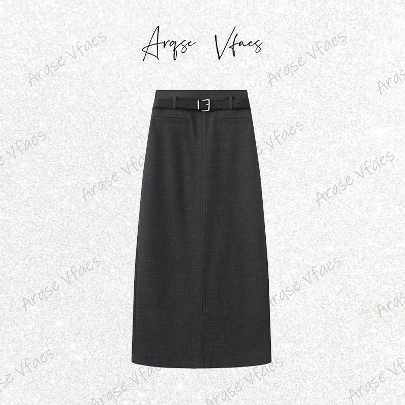 [ARQSEVFAES正品]—2025夏新款A字半身裙印花气质长裙女E121308