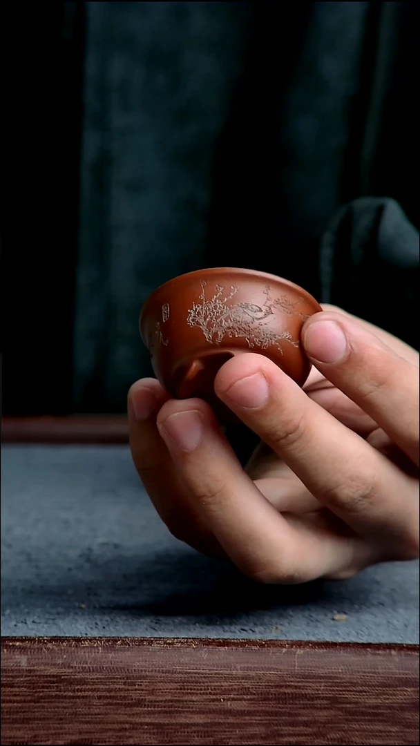 紫砂花盆4*1.5内径紫砂花盆