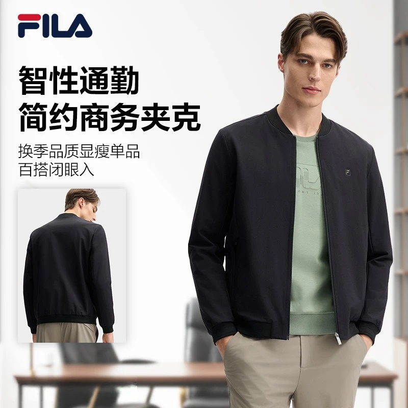 Fila/斐乐男士【高周波四面弹外套】秋冬商务棒球领上衣F11M513703F
