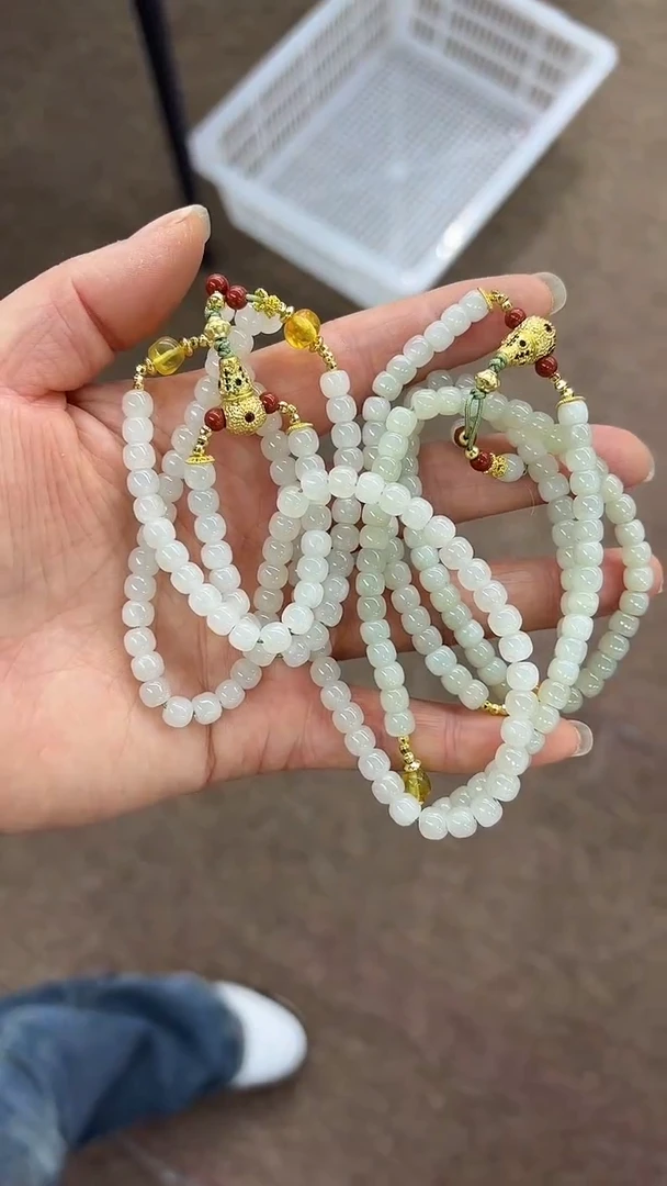 颈饰未镶嵌和田玉和田玉项链（多样性发其一)X-7