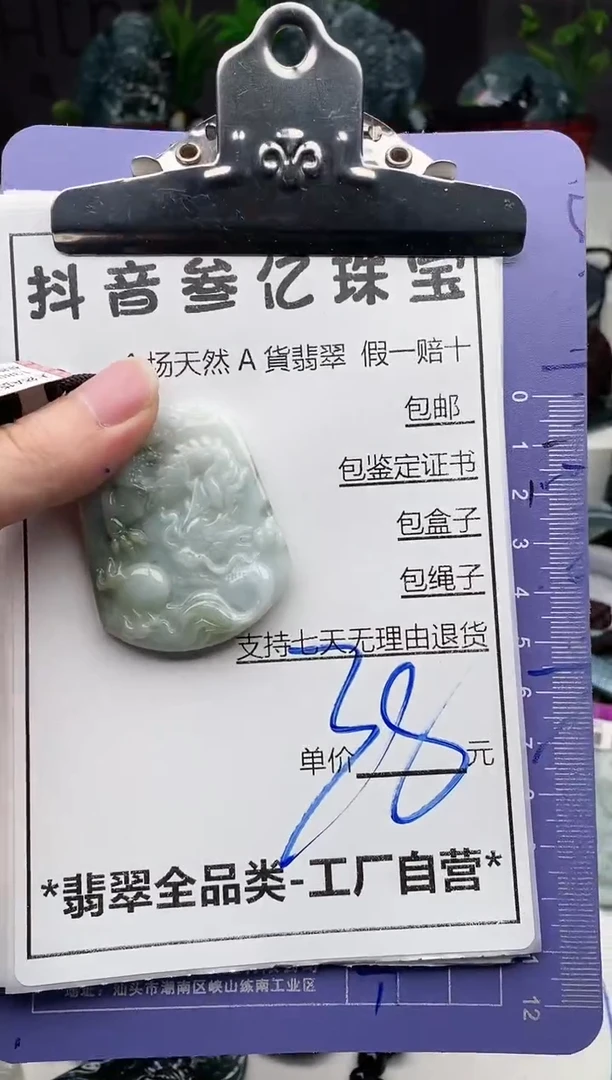 翡翠未镶嵌颈饰全场天然A货翡翠招财玉