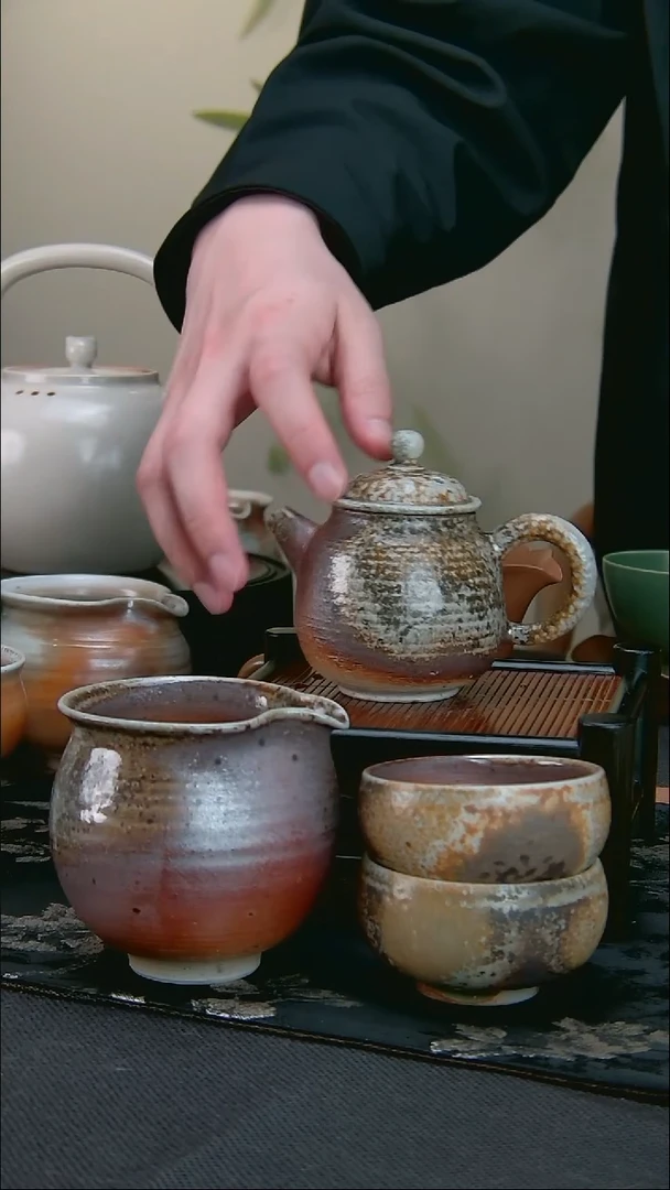 柴烧  孤品   一壶一公道两杯
