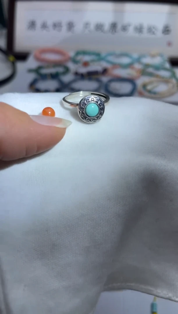 银S925镶嵌南红玛瑙珠宝奇石18