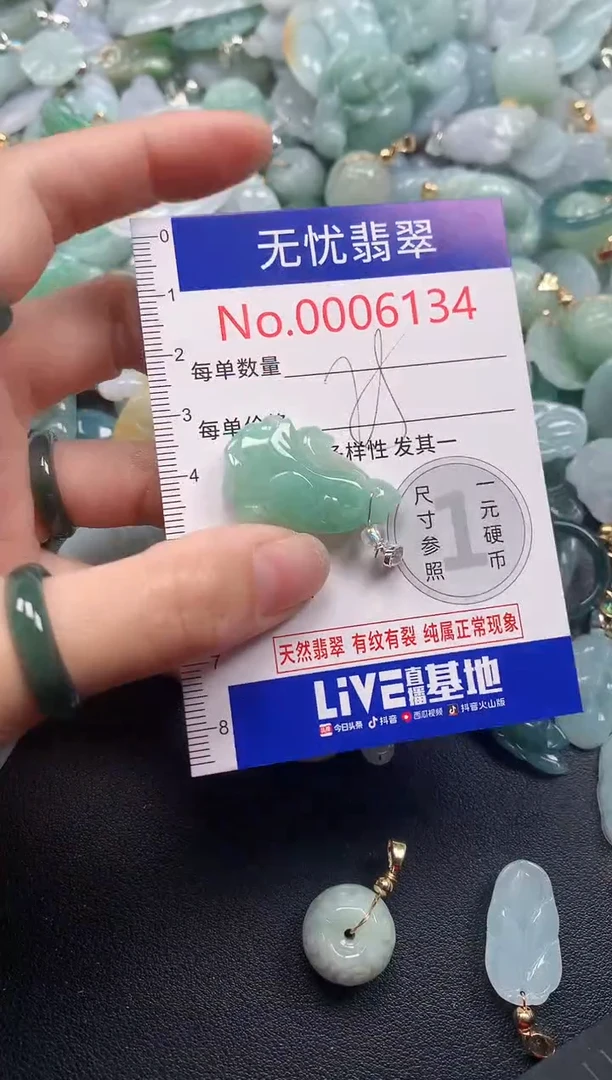 吊坠(不含链)未镶嵌翡翠6134