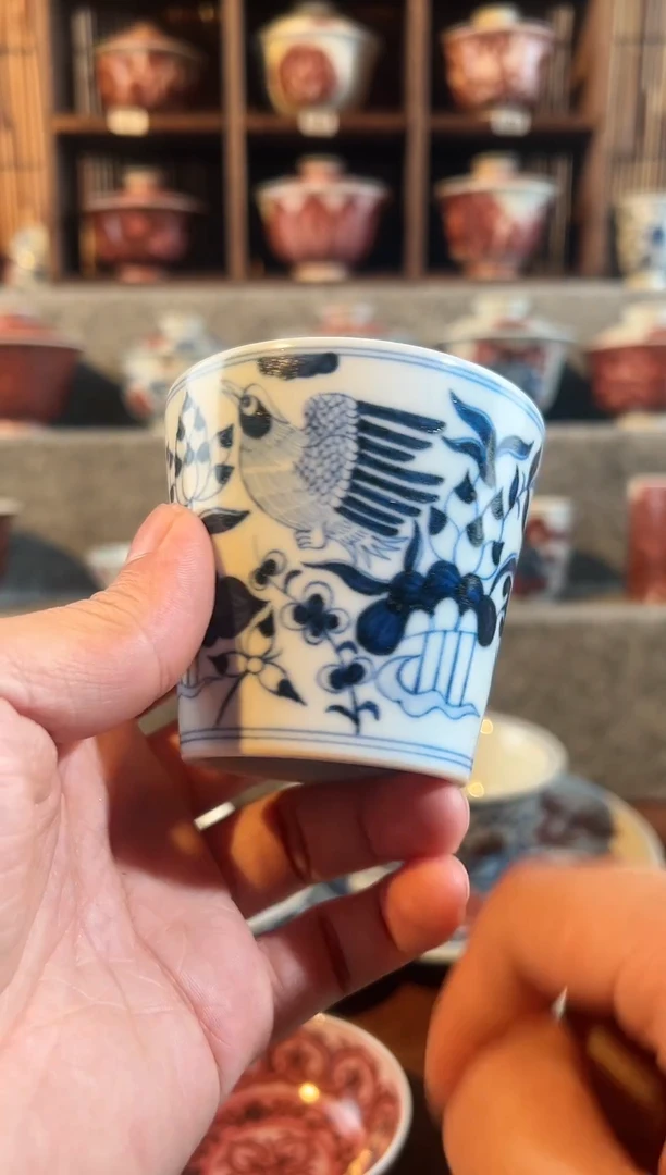 【闪购商品】天禄言瓷鸳鸯纹可乐杯