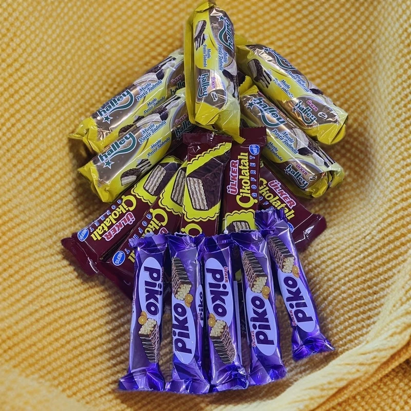 【拍一发15】个土耳其进口榛子奶油夹心巧克力涂层威化营养美味