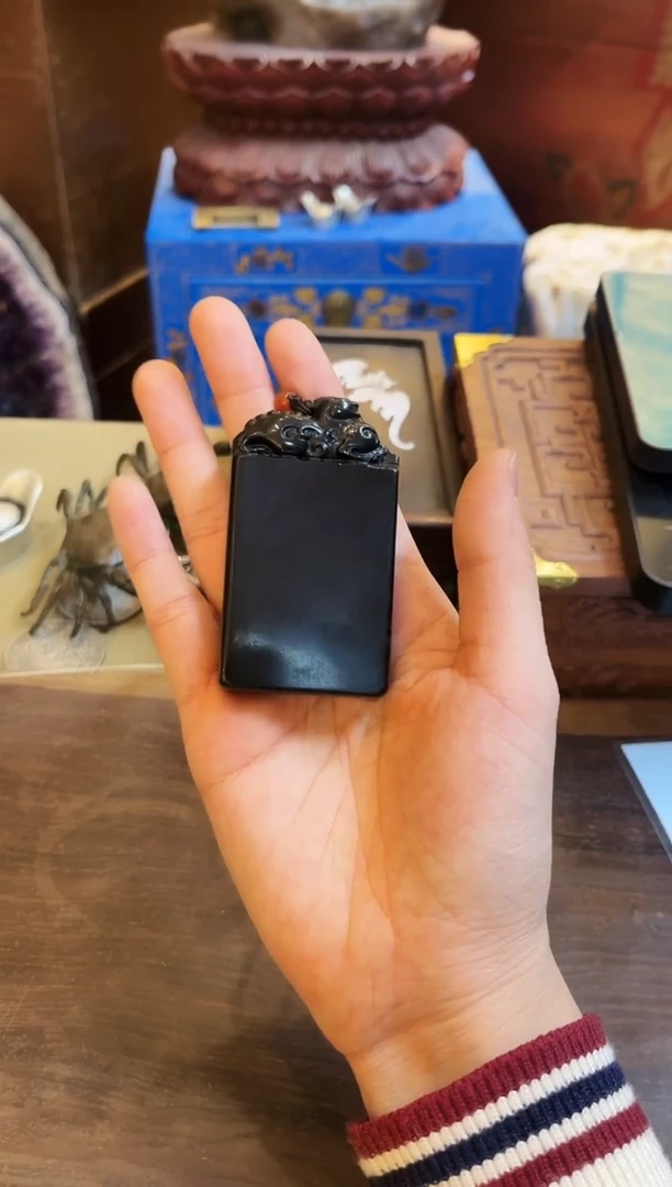 【闪购商品】和田玉玉牌未镶嵌和田玉貔貅无事牌M035