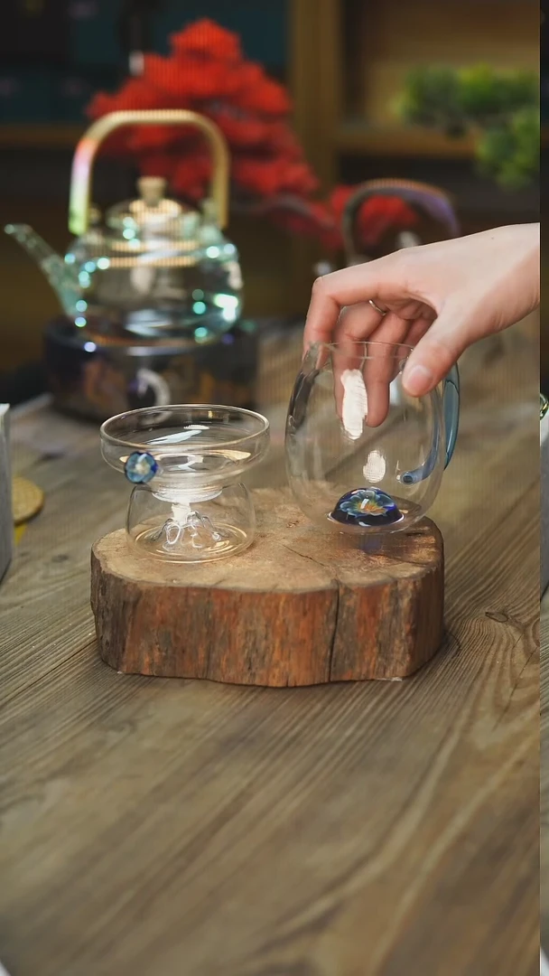 【闪购商品】风谜#花语观山茶漏+花语观语凤玉雅蓝