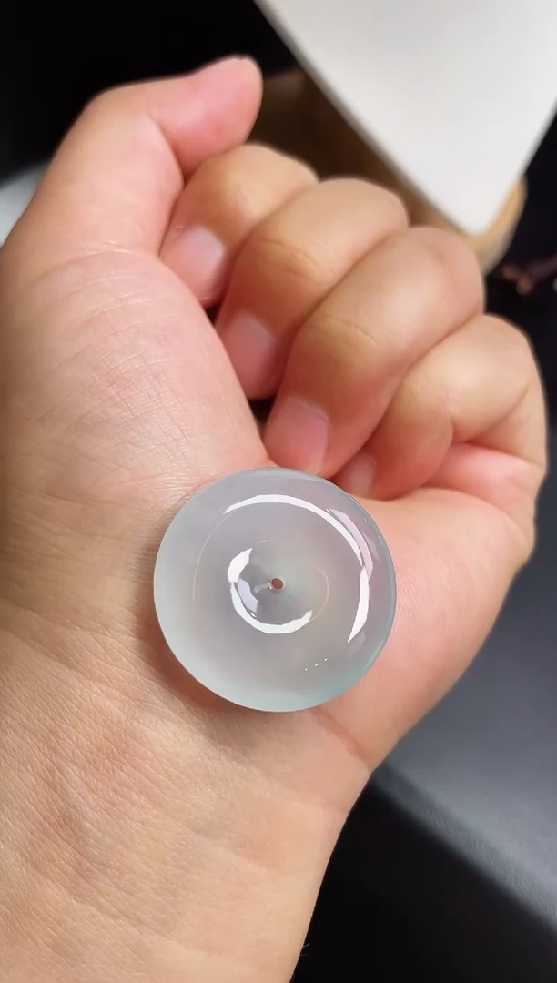 翡翠未镶嵌颈饰平安扣尺寸29.1 6.3mm