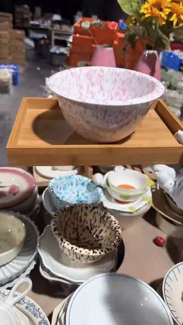 陶瓷泼墨面碗微瑕 凑满20元包邮