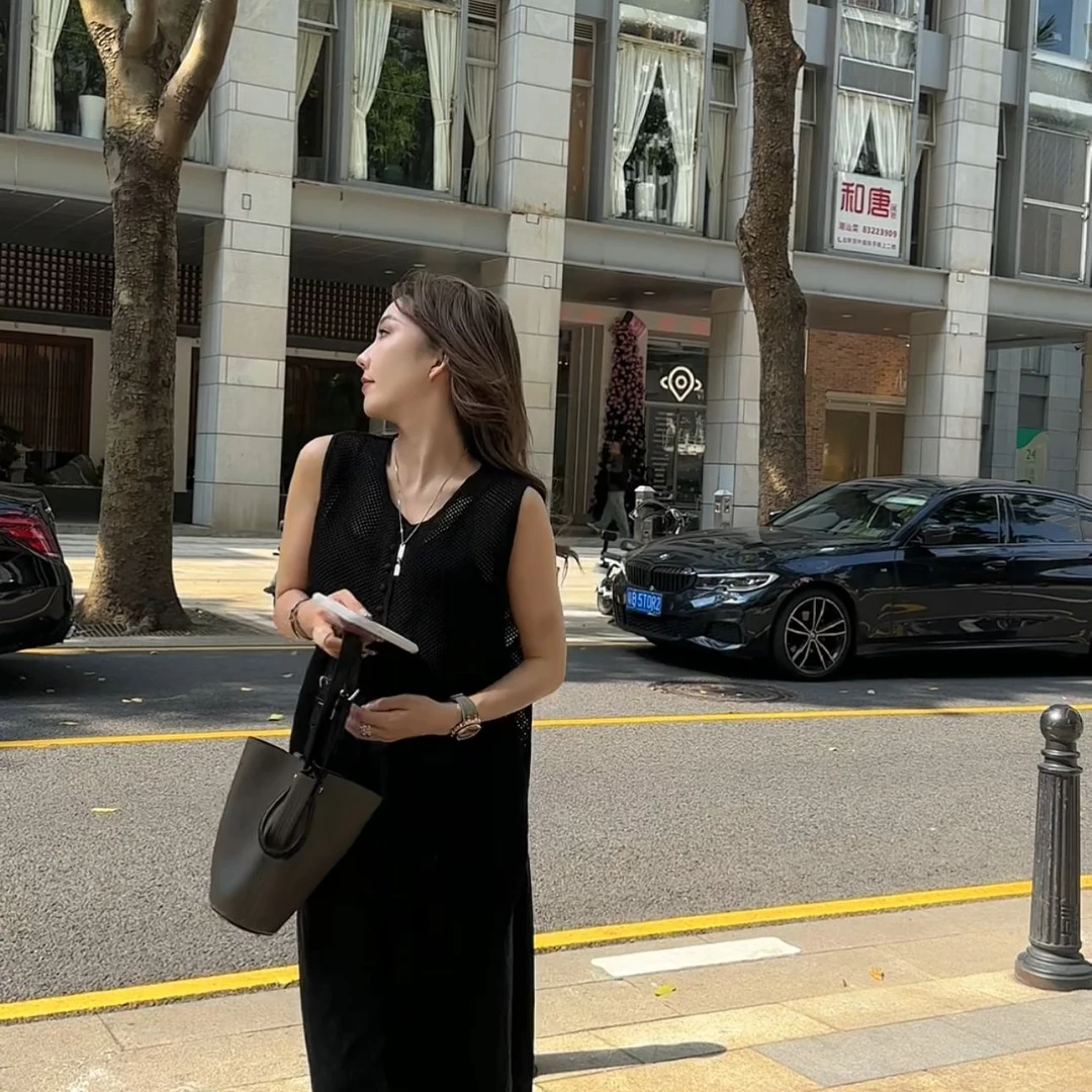 AMAZING IN | 莱赛尔 | 不规则镂空设计马甲A250705-AI57BTTP5218