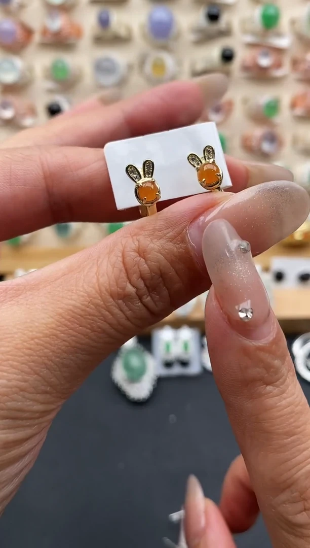 银S925镶嵌戒指翡翠缅甸天然A货翡翠33  4-