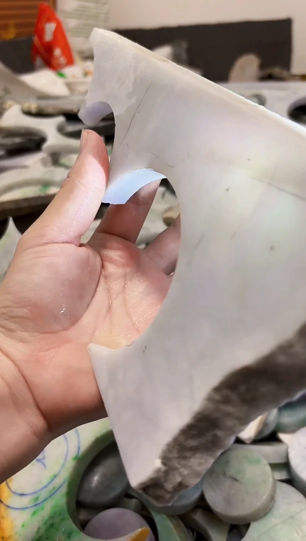 【闪购商品】翡翠颈饰未镶嵌A货白谭1779