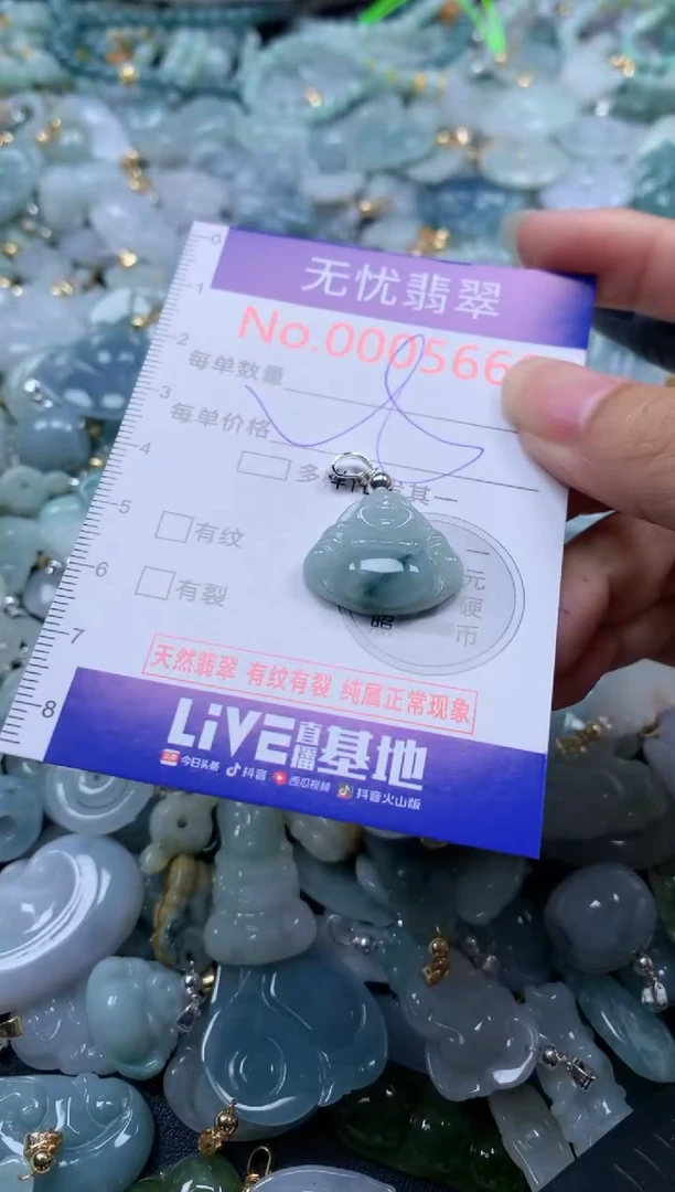 翡翠未镶嵌吊坠(不含链)5668