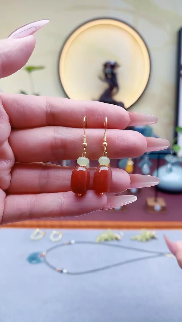 未镶嵌耳饰玛瑙/玉髓00老型