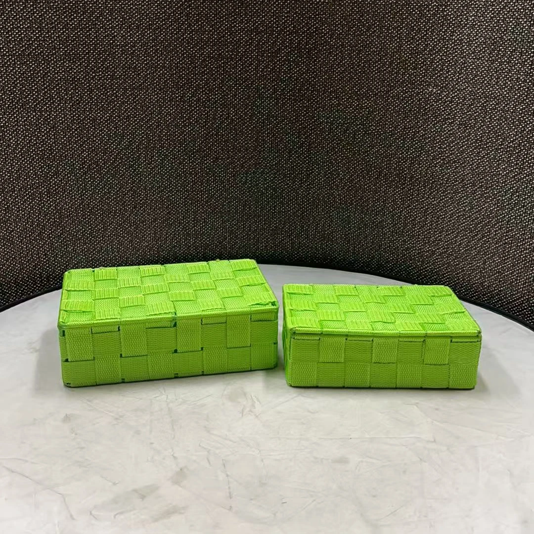 3700微瑕款 大号23*15*8小号20*13*7cm 简约收纳框桌面带盖收纳盒