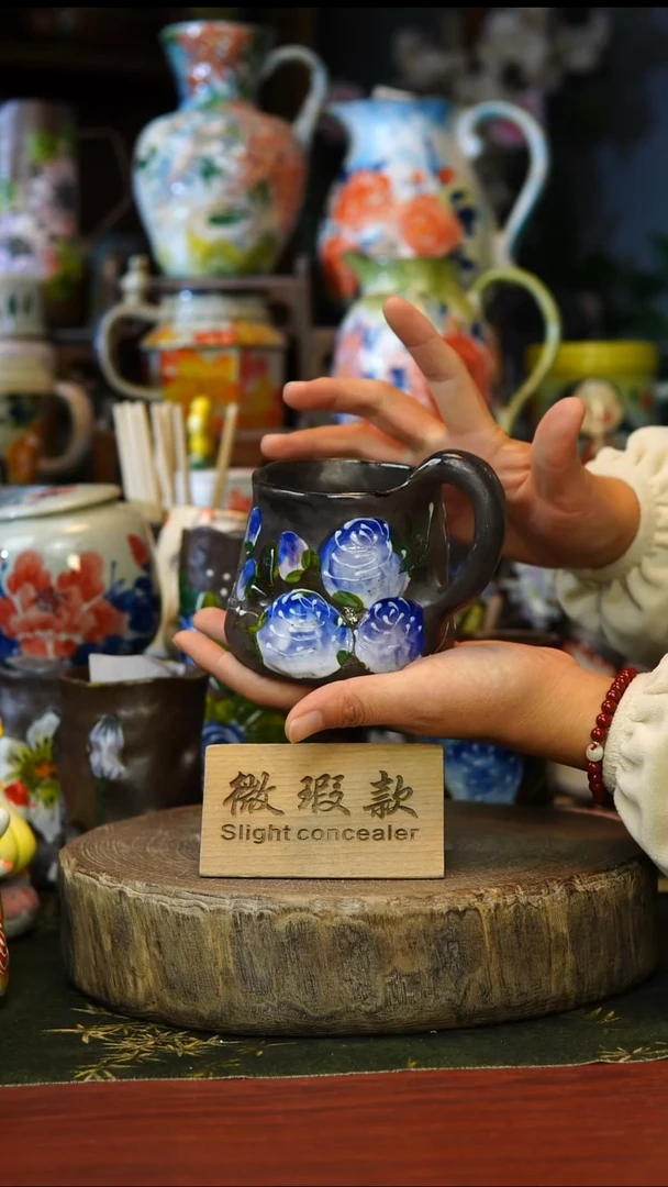 陶瓷72景德镇手工手绘釉下彩