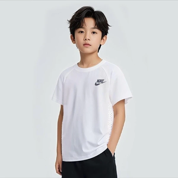 奥莱冰丝男女童凉感空调夏季新品户外运动百搭速干衣T恤