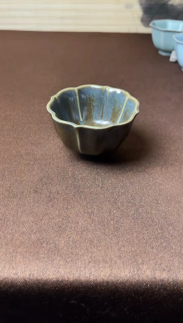 特惠福利-微瑕茶叶沫釉宝相杯