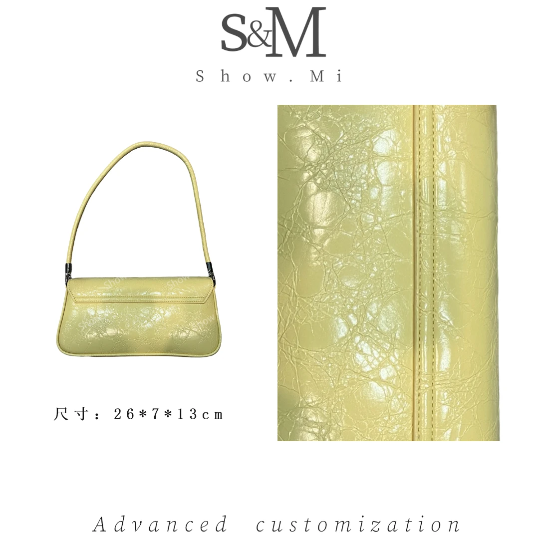 【Show Mi】QYX-9920-奶油黄-轻奢小众时尚百搭女士包包sm