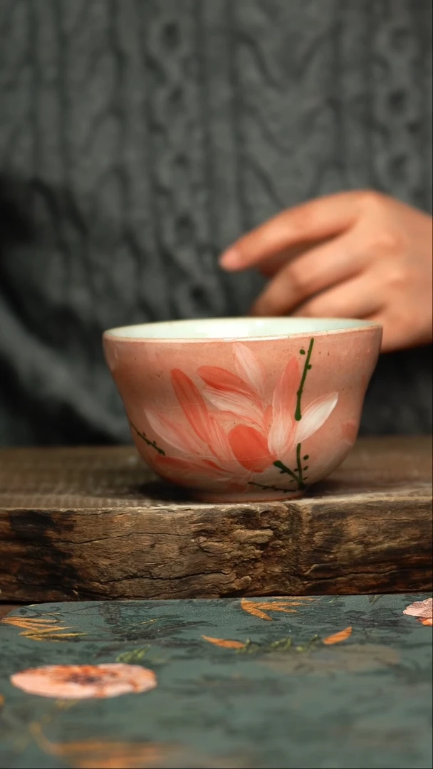 【闪购商品】杯釉下彩手工手绘同款陶器