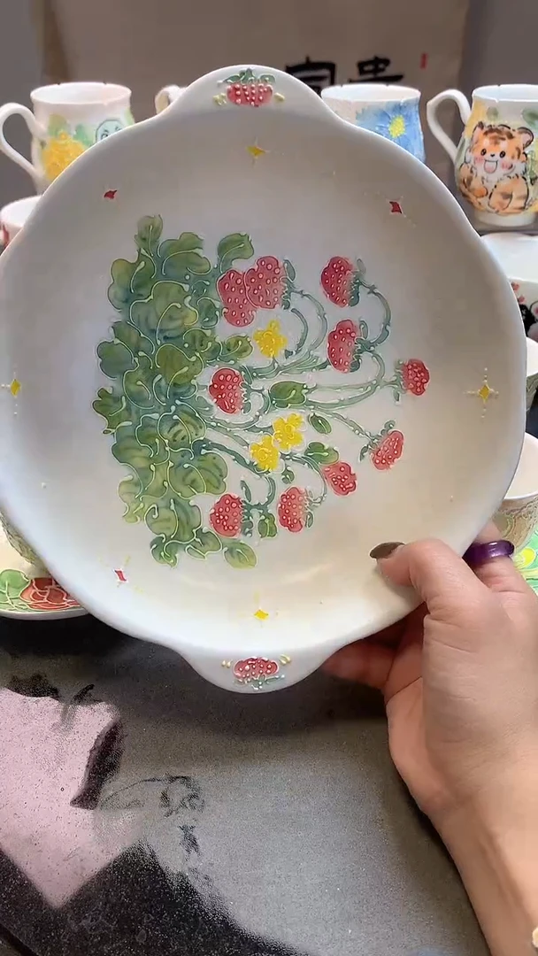 一味*双耳草莓盘