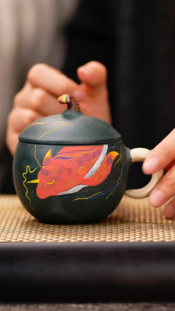 ZCY85天星绿大鱼海棠鲲盖杯