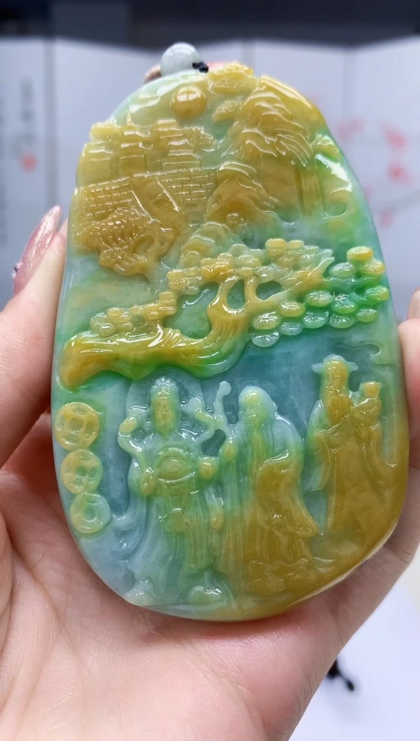 【闪购商品】定制翡翠未镶嵌5153jw-毛货挂件