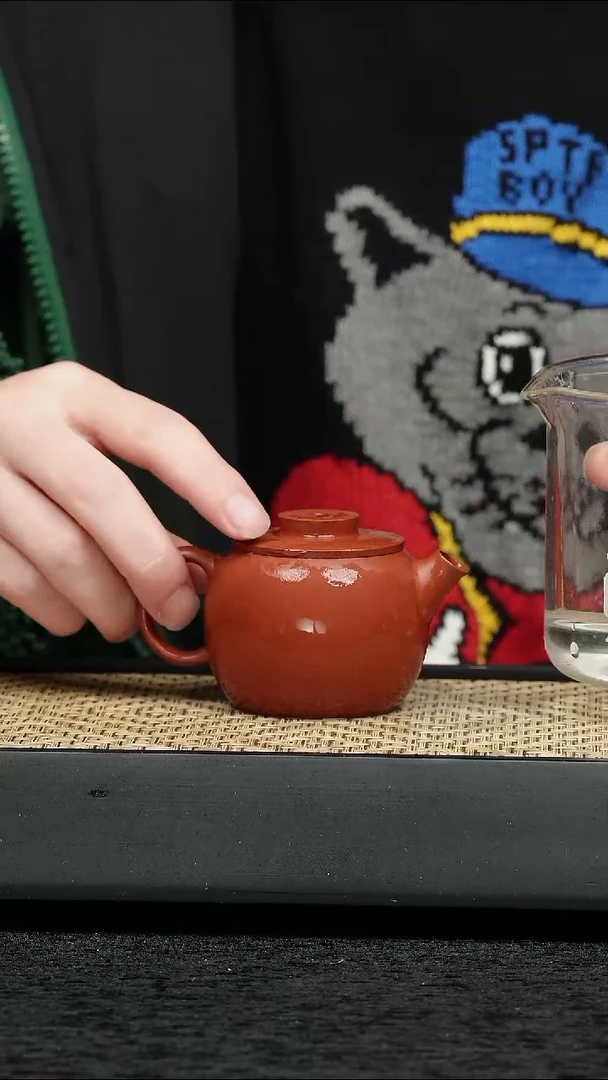 茶壶紫砂五堂 金刚小方丈-朱泥