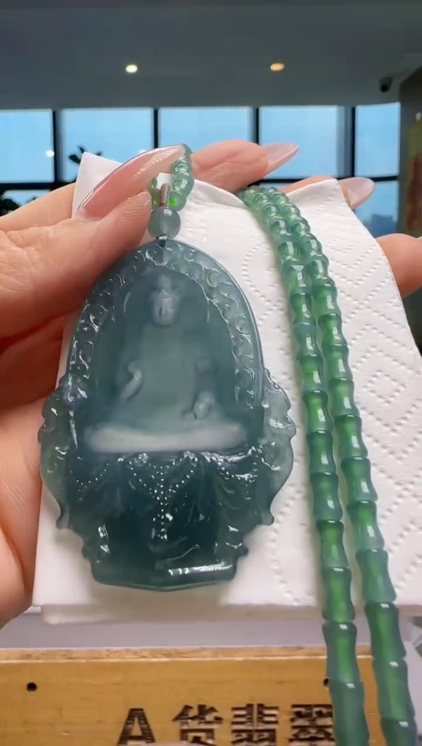 颈饰未镶嵌翡翠多样性发其一YJ@@WS50930009