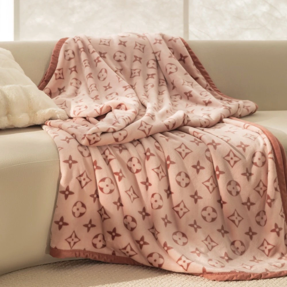 【沐梵家居】宠粉定制！双面可用印花款多功能欧式奢棉绒盖毯——寐