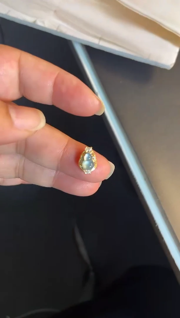 吊坠(不含链)银S925镶嵌翡翠1