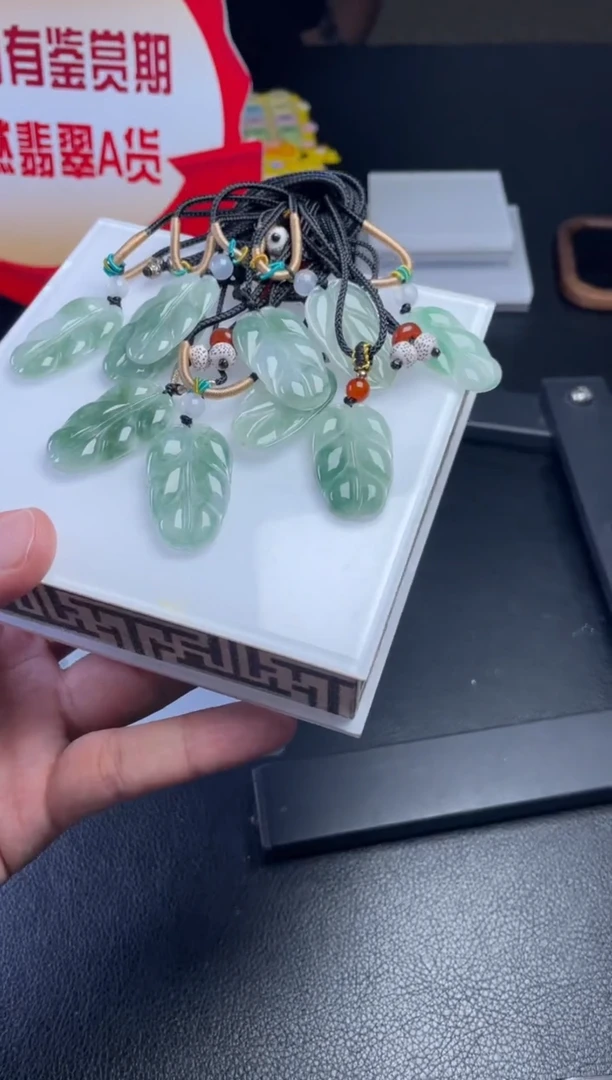 翡翠未镶嵌颈饰多样性发一件H5