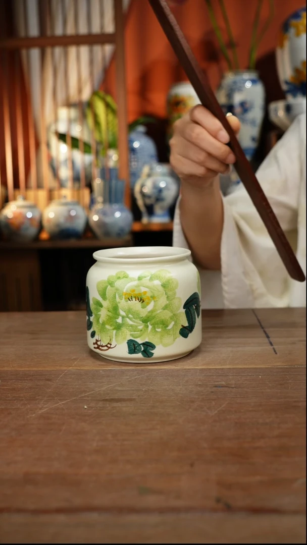 瓷片【简家甄选】景德镇设计师釉下手绘陶瓷餐具