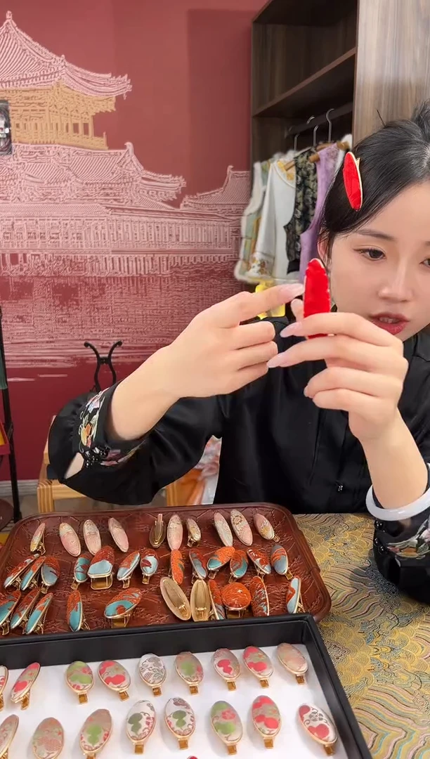 【闪购商品】刺绣手工非遗发夹