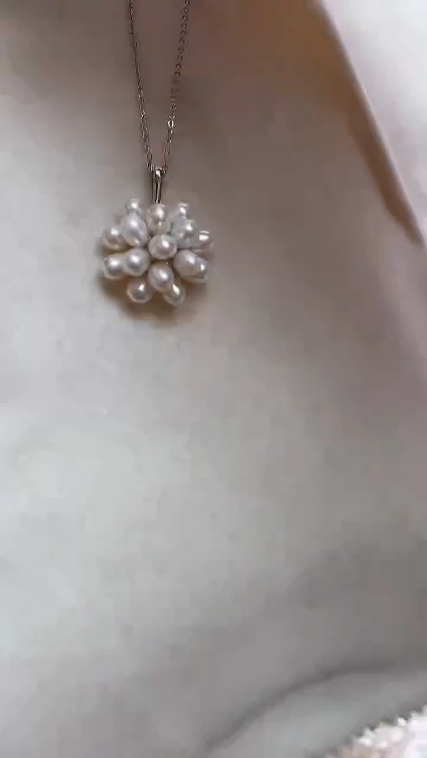 【闪购商品】淡水珍珠项链未镶嵌爆米花项链