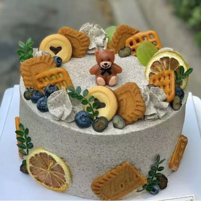 【海盐咸奶油蛋糕】4寸海盐咸奶油生日蛋糕| 动物奶油