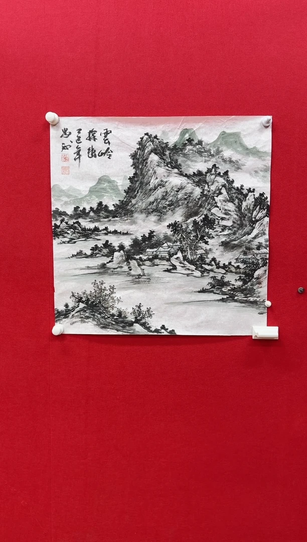 国画y/天津人美-陈忠州4平尺山水作品
