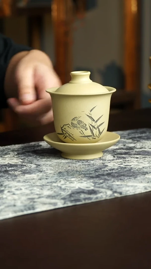 茶杯紫砂56号宜兴紫砂原矿作品170毫升