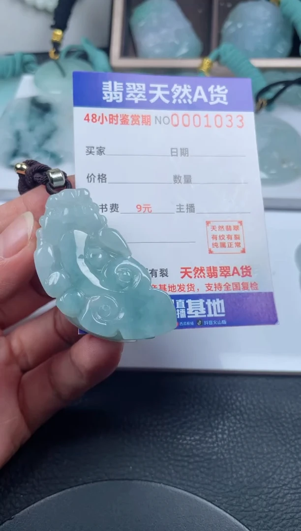 颈饰未镶嵌翡翠v