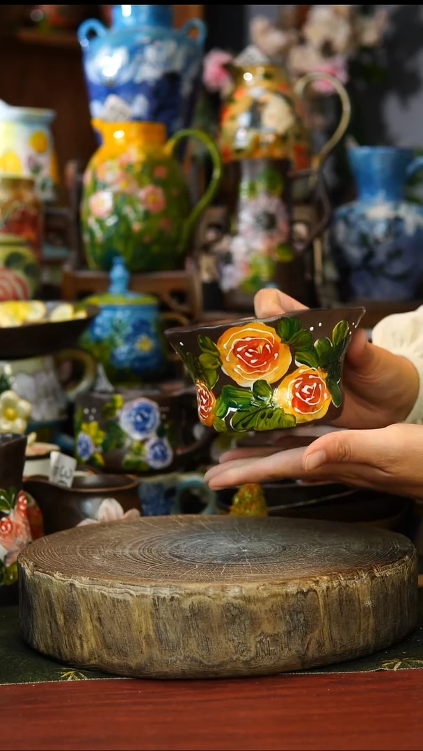 陶瓷170景德镇手工手绘釉下彩