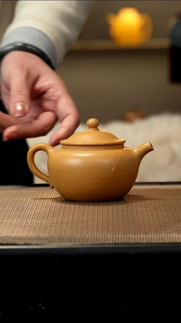 紫砂茶盏黄金段莲子160CC