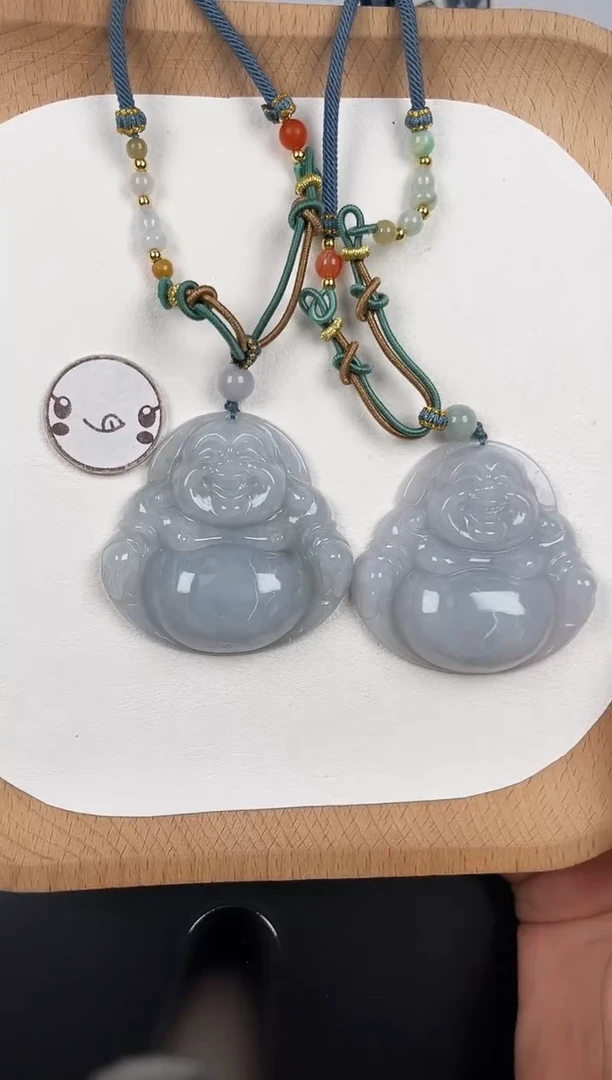 颈饰未镶嵌翡翠LC004翡翠冰果冻大佛+送同款绳子多样性发其一