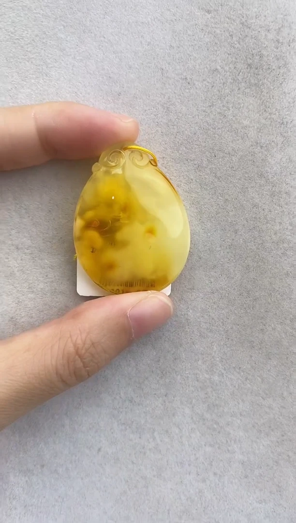 裸石琥珀未镶嵌10829027-吊坠