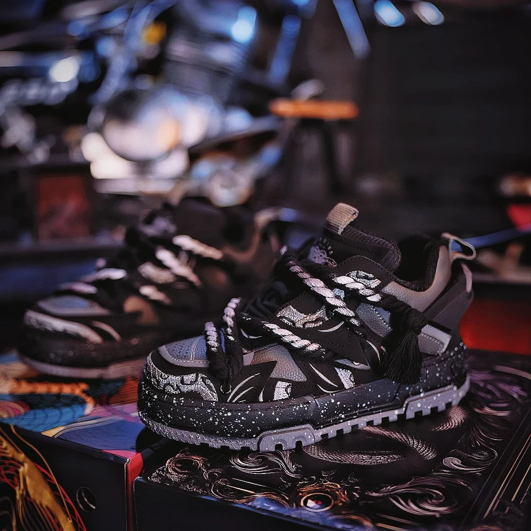 原创新款【腾蛇】系列男女同款厚底增高轻软潮鞋面包鞋平底鞋潮牌